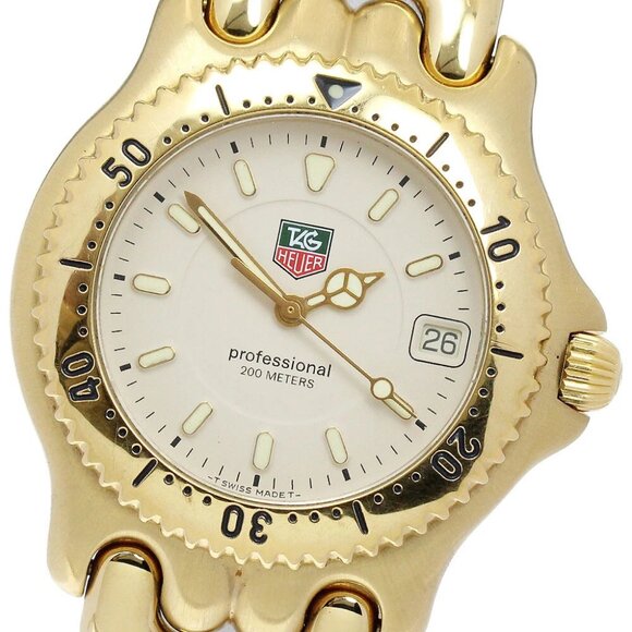 TAG HEUER S/el Date beige Dial Quartz Men's Watch